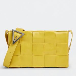 Réplique Sac Bottega Veneta Cassette en Jaune