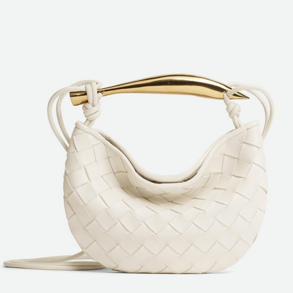 Contrefaçon mini sac Bottega Veneta Sardine en Blanc