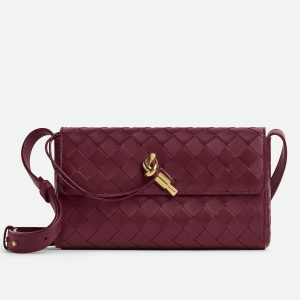 Faux mini sac Bottega Veneta Andiamo Cross-Body en Barolo
