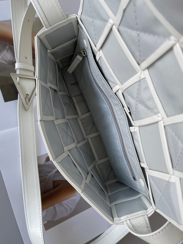 Faux Sac Bottega Veneta Cassette en Blanc – Image 6