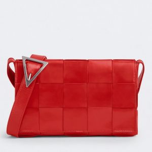 Contrefaçon Sac Bottega Veneta Cassette en Rouge