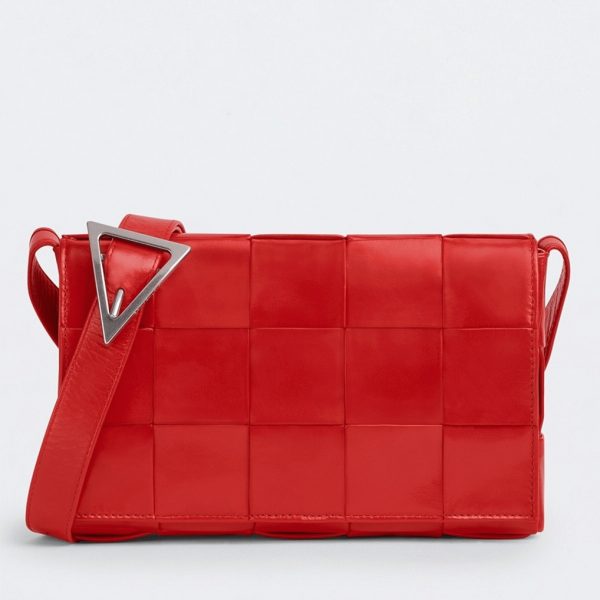 Contrefaçon Sac Bottega Veneta Cassette en Rouge