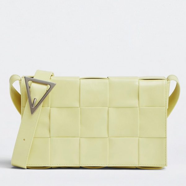 Réplique Sac Bottega Veneta Cassette en Jaune Lavé