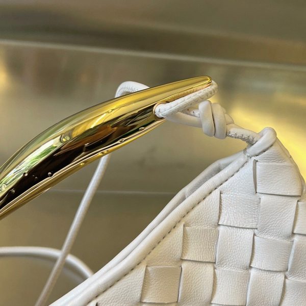 Contrefaçon mini sac Bottega Veneta Sardine en Blanc – Image 4