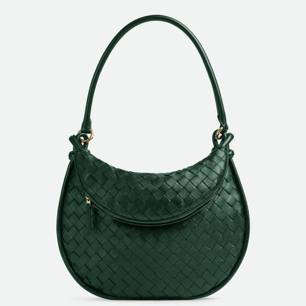 Réplique sac Bottega Veneta Gemelli moyen en Vert Émeraude