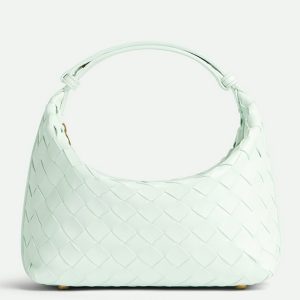 Fausse Bottega Veneta Mini Wallace Bag en Glacier