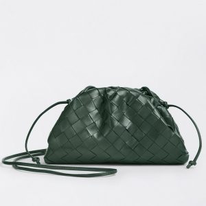 Contrefaçon Mini Pochette Bottega Veneta avec Sangle en Raintree