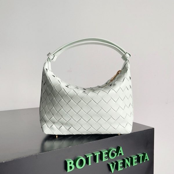 Fausse Bottega Veneta Mini Wallace Bag en Glacier – Image 3
