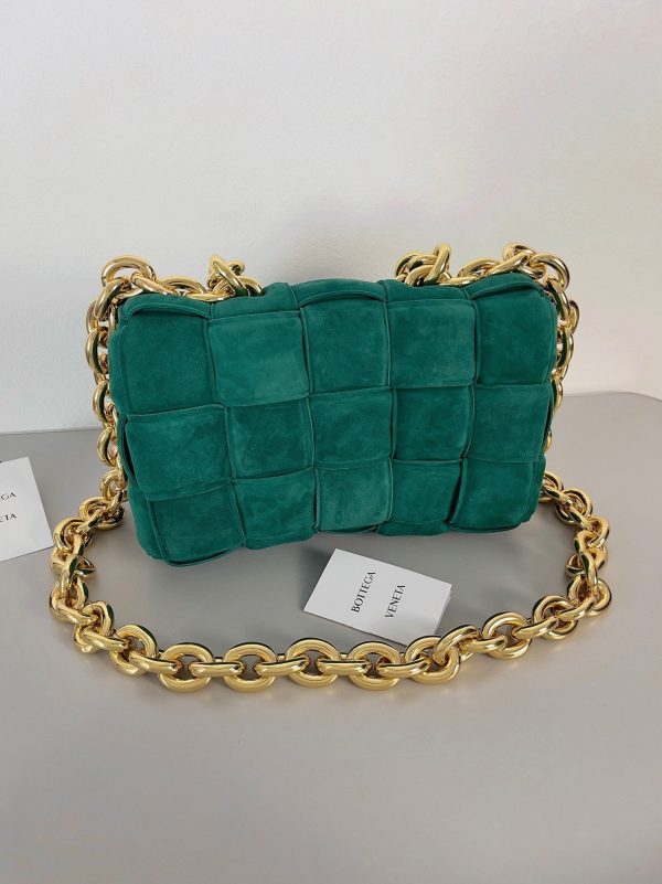 Réplique du sac Bottega Veneta Chain Cassette en vert – Image 9