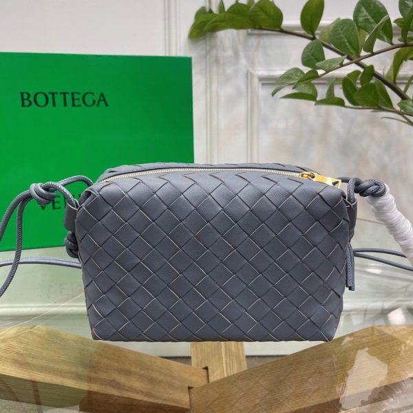 Réplique Petit Sac Bottega Veneta Loop en Gris – Image 8