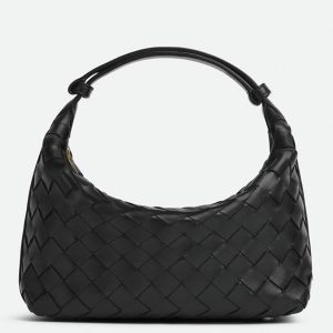Contrefaçon Bottega Veneta Mini Wallace Bag en Noir