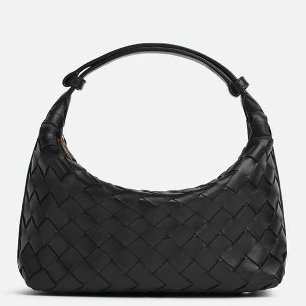 Contrefaçon Bottega Veneta Mini Wallace Bag en Noir
