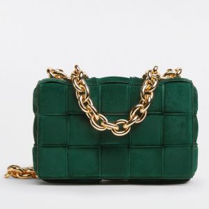 Réplique du sac Bottega Veneta Chain Cassette en vert