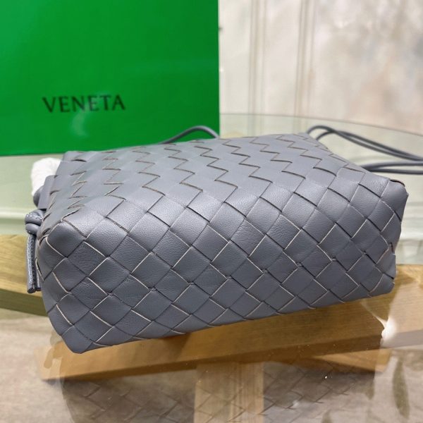 Réplique Petit Sac Bottega Veneta Loop en Gris – Image 5