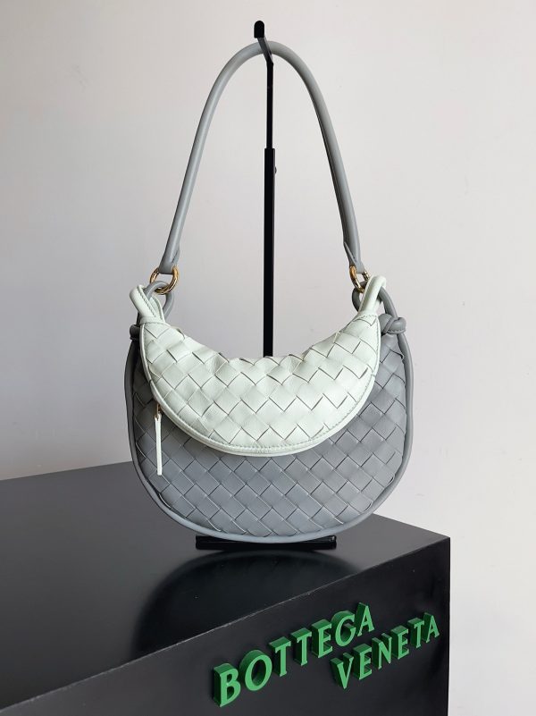 Faux petit sac Bottega Veneta Gemelli en Gris/Glacier – Image 5