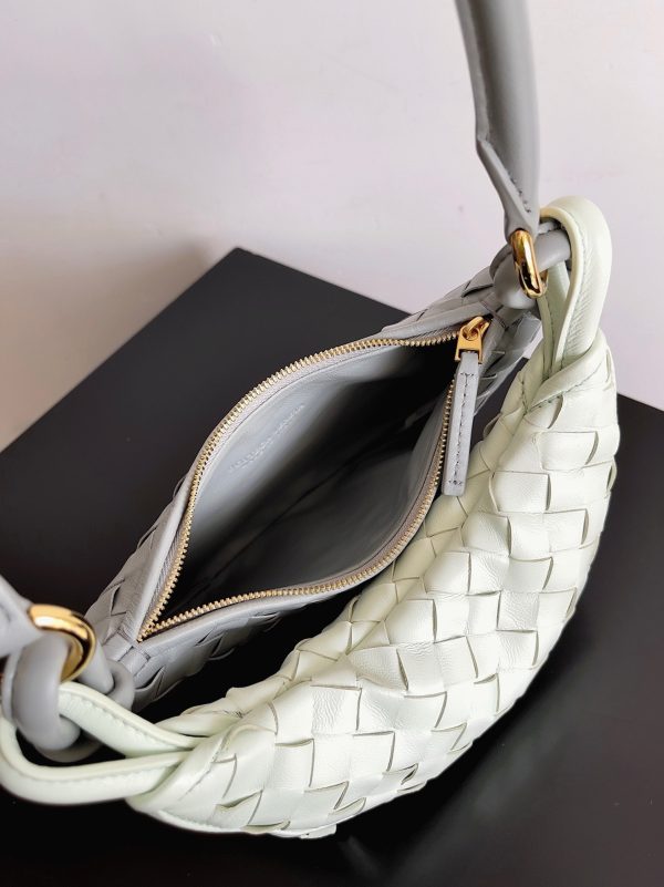 Faux petit sac Bottega Veneta Gemelli en Gris/Glacier – Image 4
