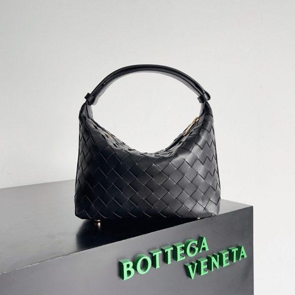 Contrefaçon Bottega Veneta Mini Wallace Bag en Noir – Image 4
