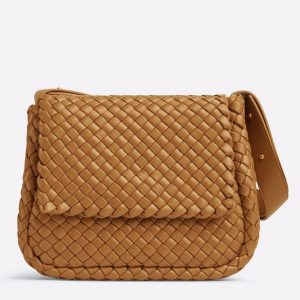 Réplique Bottega Veneta Cobble Small Bag en Caramel