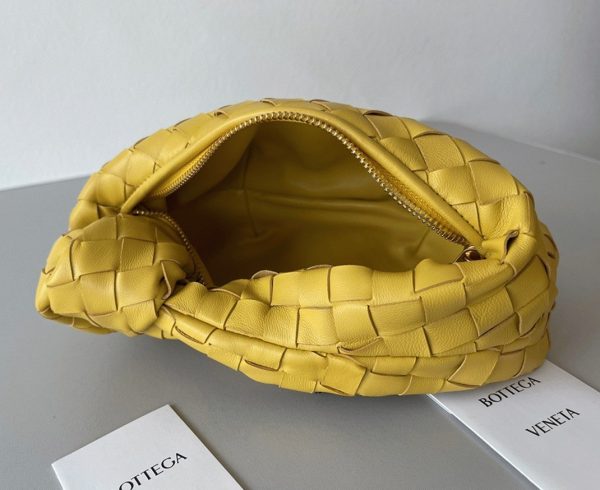 Contrefaçon Mini Sac Bottega Veneta BV Jodie en Jaune – Image 9