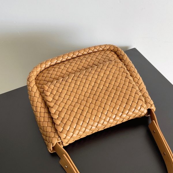 Réplique Bottega Veneta Cobble Small Bag en Caramel – Image 3