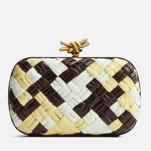 Fausse Bottega Veneta Knot Minaudiere Clutch en Multicolore