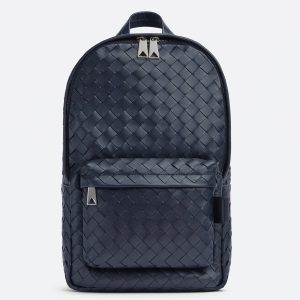 Réplique Bottega Veneta Small Backpack en Bleu Foncé