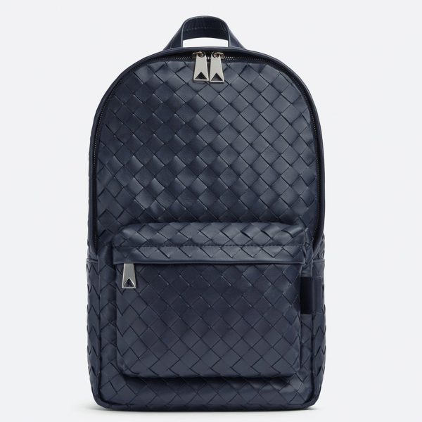 Réplique Bottega Veneta Small Backpack en Bleu Foncé