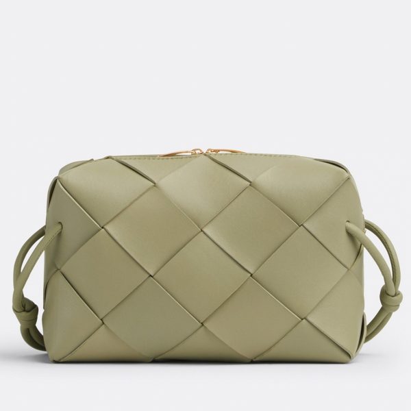 Faux petit sac Bottega Veneta Cassette Camera en Travertine