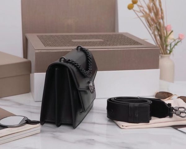 Petit sac bandoulière Bvlgari Serpenti Forever avec chaîne noir – Image 9