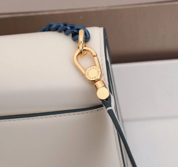 Sac bandoulière moyen Bvlgari Serpenti Forever avec chaîne blanc – Image 6