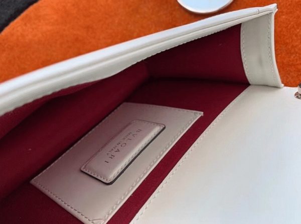 Petit sac bandoulière Bvlgari Serpenti Forever en cuir de veau blanc – Image 8