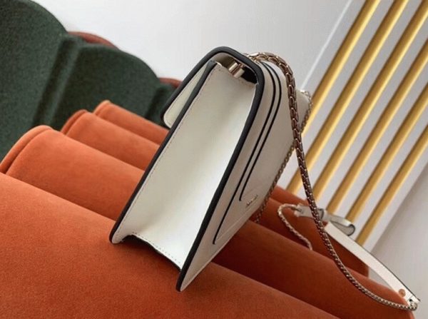 Petit sac bandoulière Bvlgari Serpenti Forever en cuir de veau blanc – Image 3