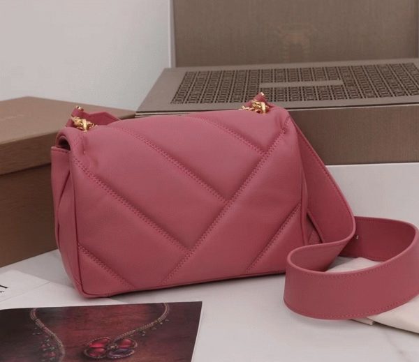 Petit sac Bvlgari Serpenti Cabochon en cuir rose – Image 8