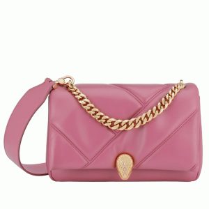Petit sac Bvlgari Serpenti Cabochon en cuir rose
