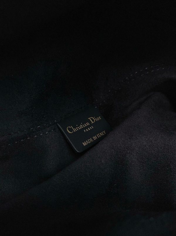 Réplique Grand Sac Toujours Dior en veau macrocannage noir – Image 8