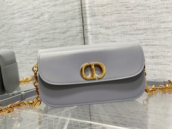 Réplique Sac Dior 30 Montaigne Avenue en veau box gris – Image 2