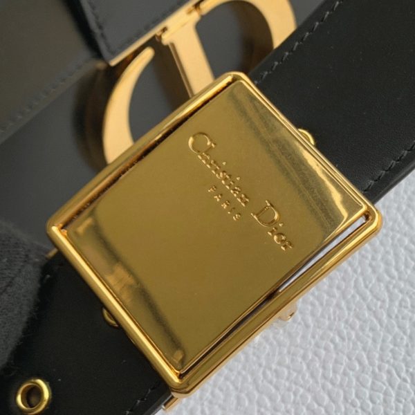 Réplique Sac Dior 30 Montaigne Box en veau box noir – Image 4