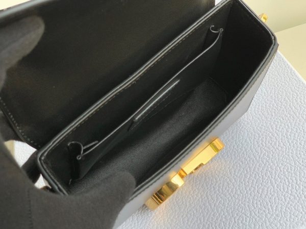 Réplique Sac Dior 30 Montaigne Box en veau box noir – Image 5