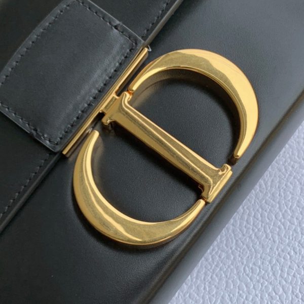 Réplique Sac Dior 30 Montaigne Box en veau box noir – Image 10
