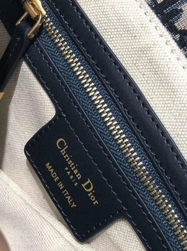 Contrefaçon Sac Saddle Dior en jacquard Oblique bleu – Image 6