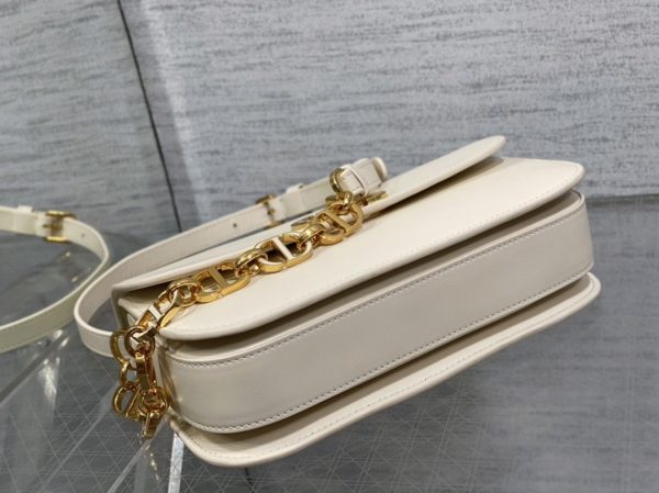 Réplique Sac Dior 30 Montaigne Avenue en veau box blanc – Image 3