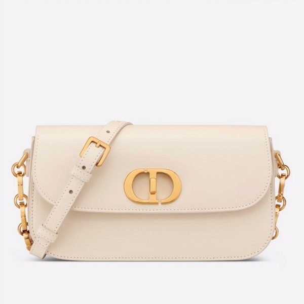 Réplique Sac Dior 30 Montaigne Avenue en veau box blanc