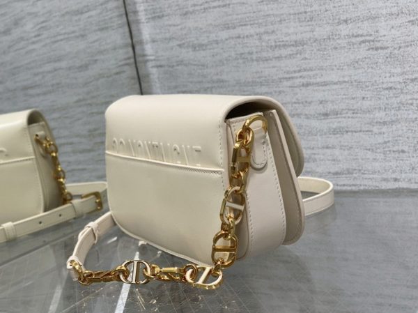 Réplique Sac Dior 30 Montaigne Avenue en veau box blanc – Image 6