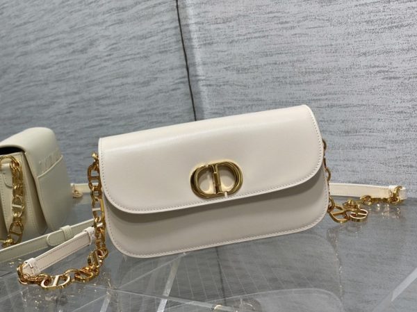 Réplique Sac Dior 30 Montaigne Avenue en veau box blanc – Image 7