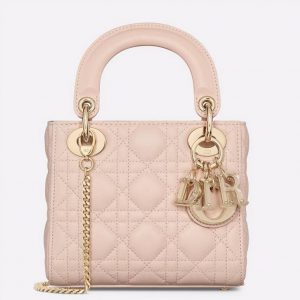 Fausse Mini Sac Lady Dior en rose