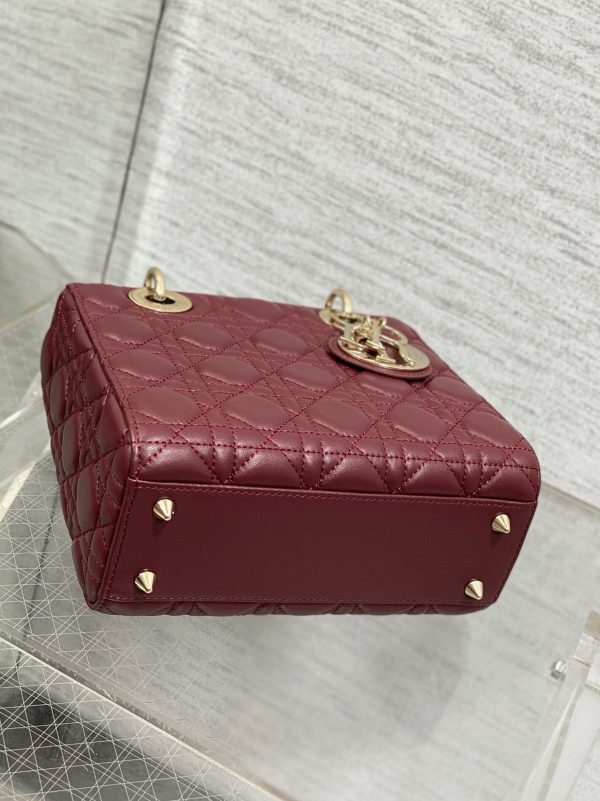 Fausse Petit Sac Lady Dior My ABCDior en bordeaux – Image 8