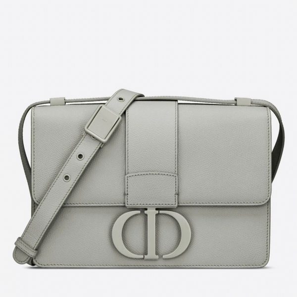 Réplique Sac Dior 30 Montaigne Medium en veau grainé ultramat gris