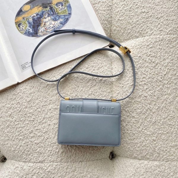 Contrefaçon Micro Sac Dior 30 Montaigne en veau box gris – Image 7