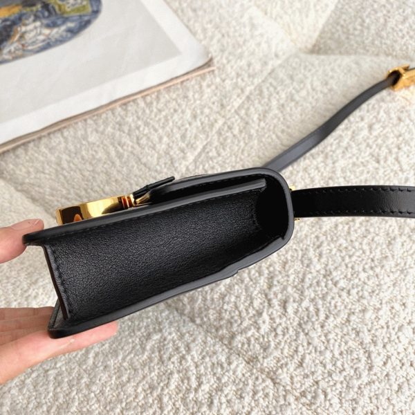 Fausse Micro Sac Dior 30 Montaigne en veau box noir – Image 9