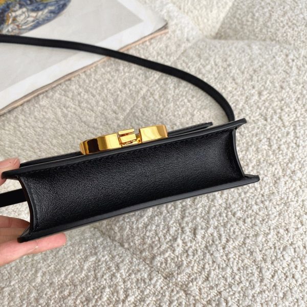 Fausse Micro Sac Dior 30 Montaigne en veau box noir – Image 8